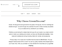 Tablet Screenshot of groomties.com